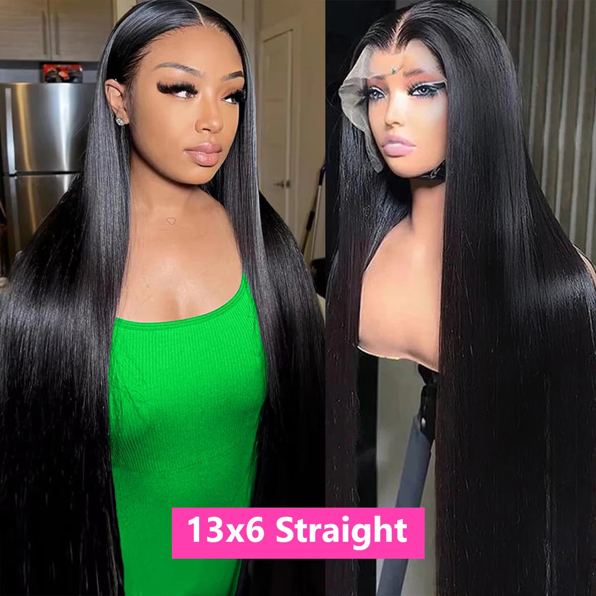 Straight 13x4 Lace Front Wig Human Hair Pre Plucked Brazilian Transparent 13x6 Lace Frontal Wig 4x4 Lace Wigs For Black Women
