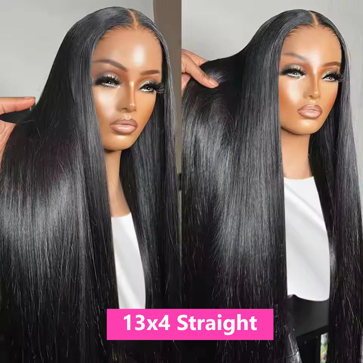 Straight 13x4 Lace Front Wig Human Hair Pre Plucked Brazilian Transparent 13x6 Lace Frontal Wig 4x4 Lace Wigs For Black Women