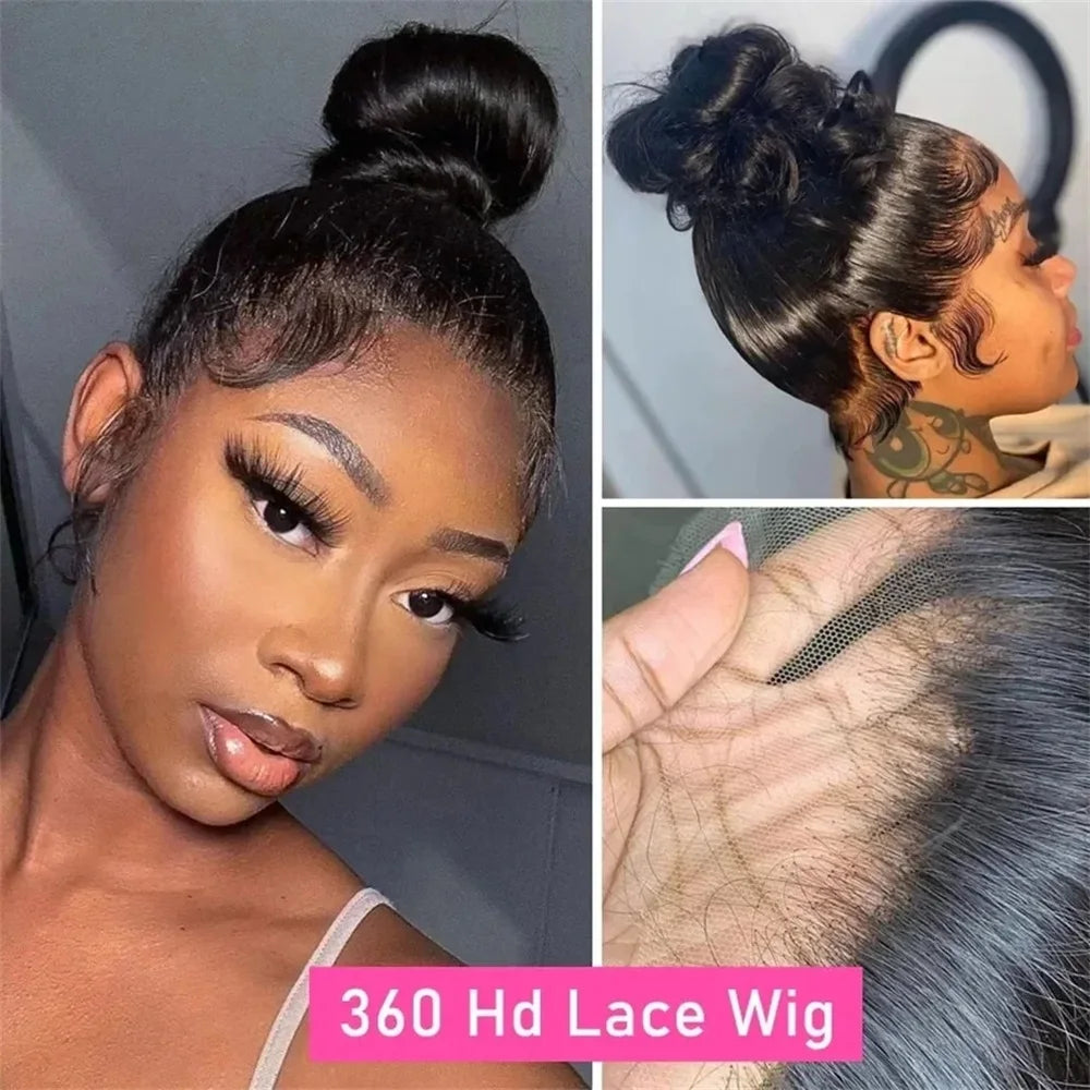 Straight 13x4 Lace Front Wig Human Hair Pre Plucked Brazilian Transparent 13x6 Lace Frontal Wig 4x4 Lace Wigs For Black Women
